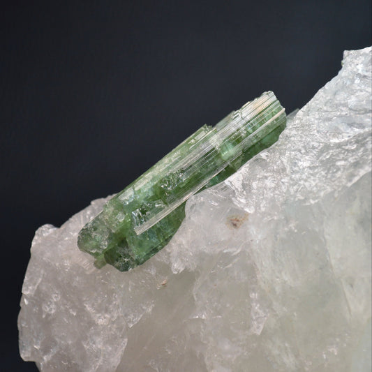 Verdelith- und Wassermelonen-Turmalin in Quarz