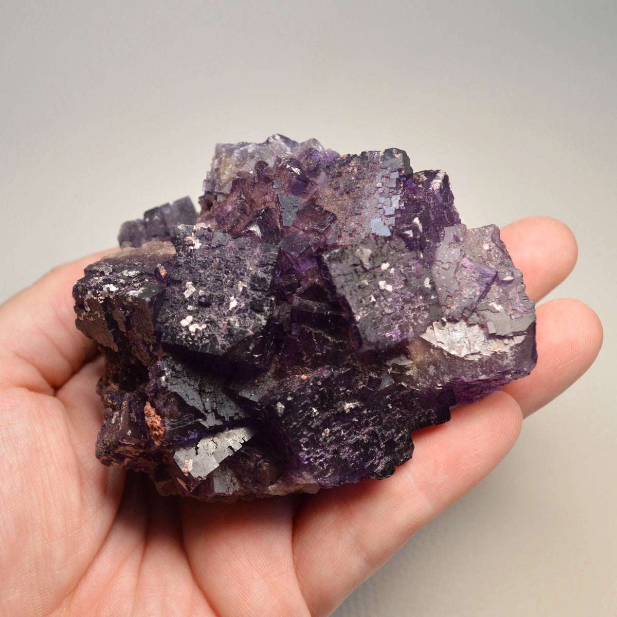 Violetter Fluorit Stufe