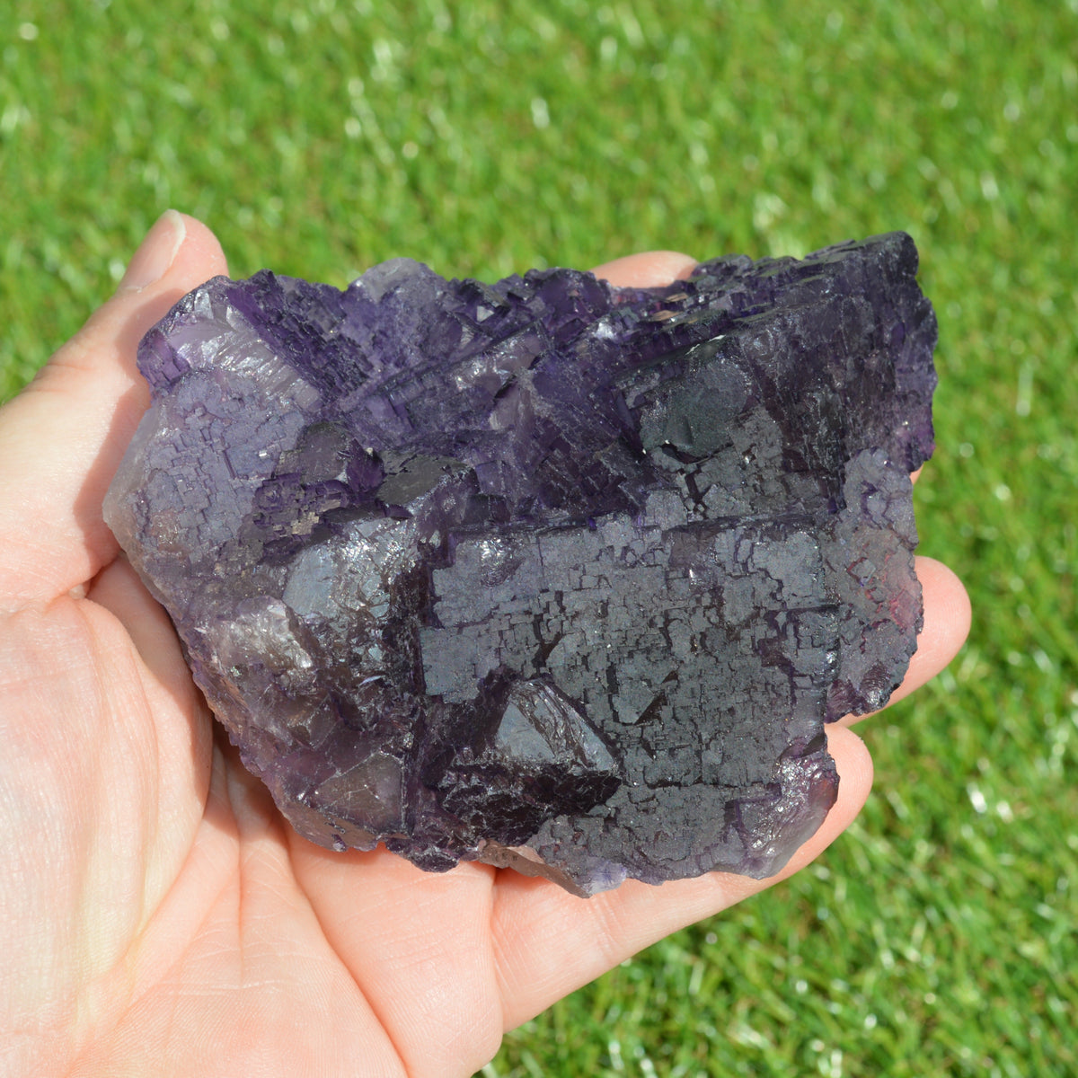 Violetter Fluorit Stufe