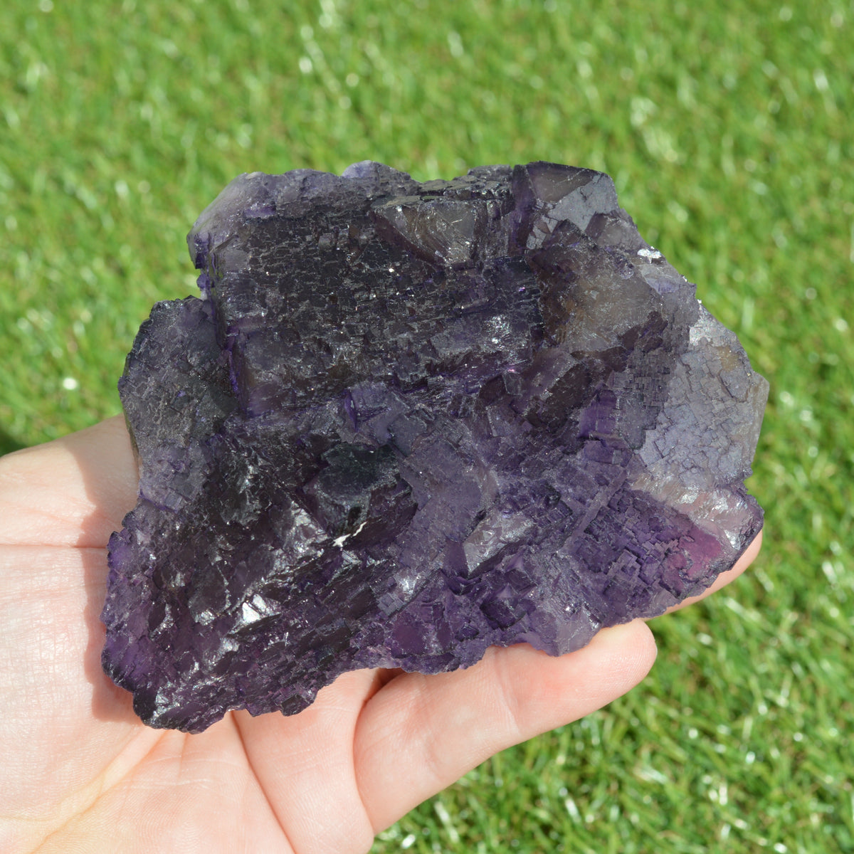 Violetter Fluorit Stufe