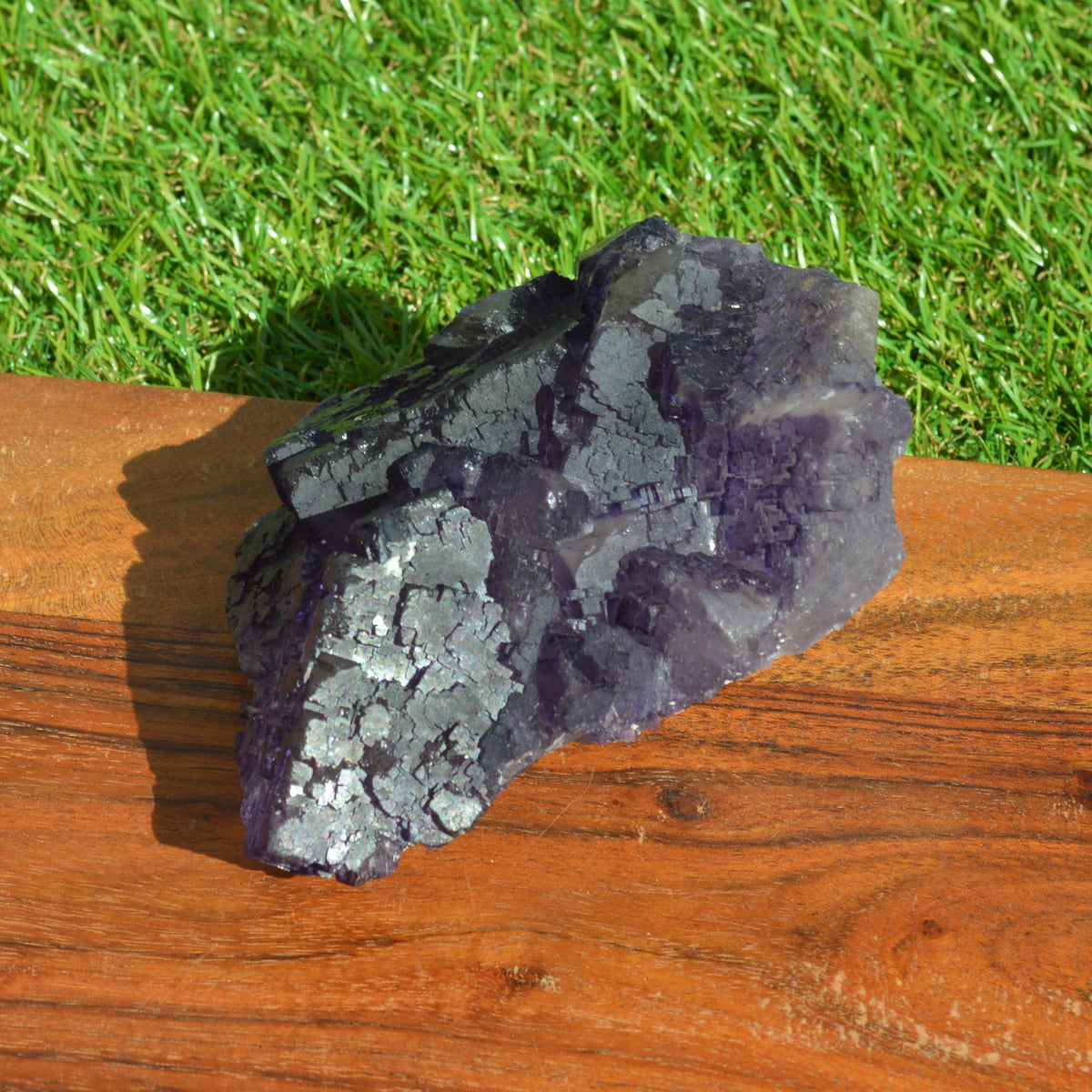 Violetter Fluorit Stufe