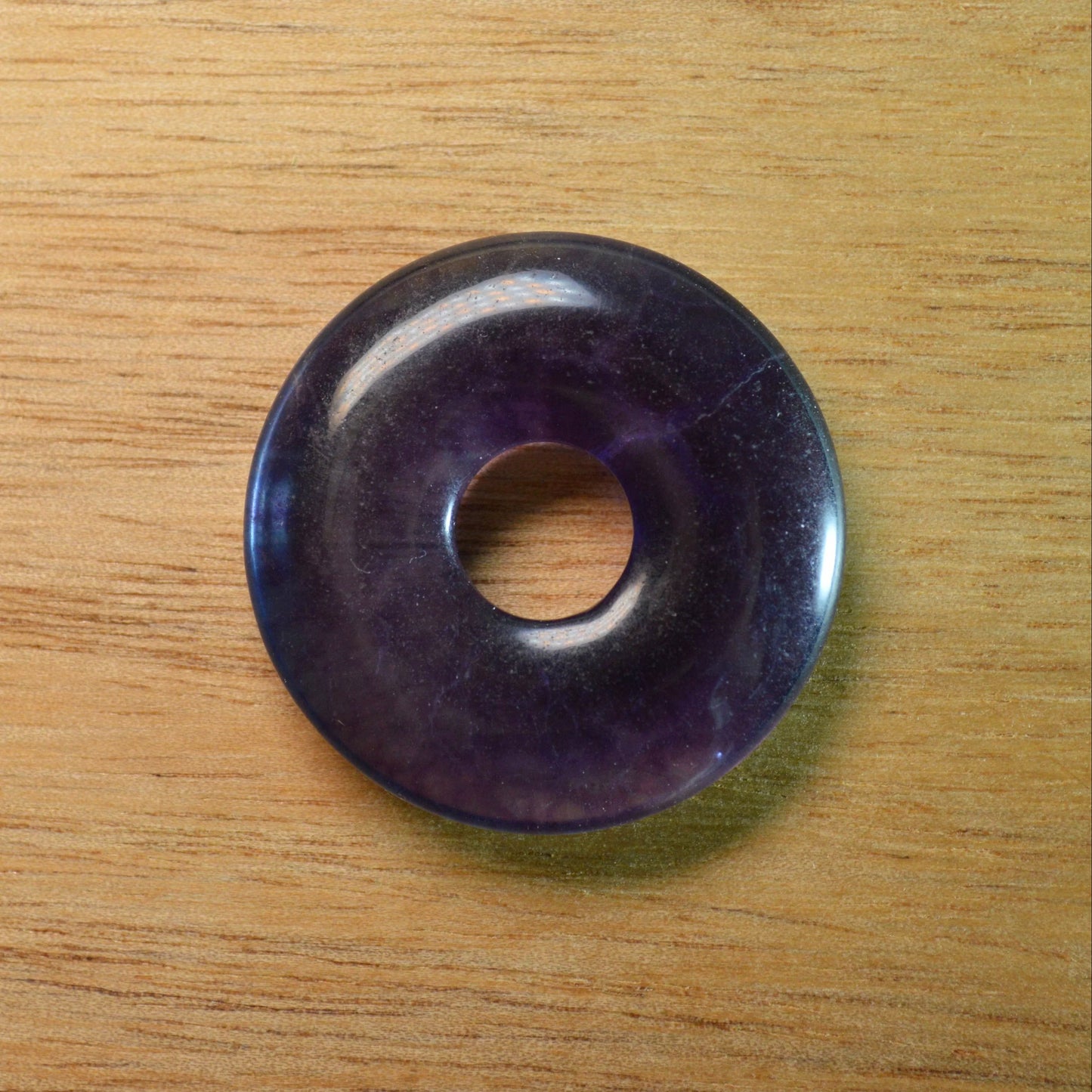Lila Fluorit Donut - 30mm