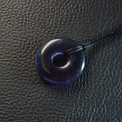 Lila Fluorit Donut - 30mm