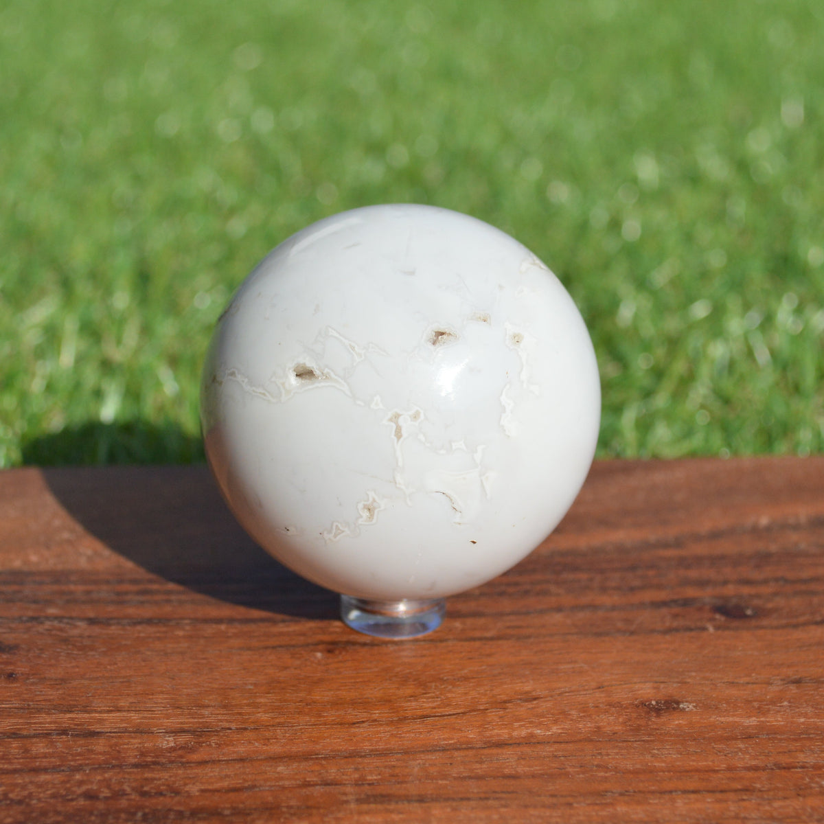Schneeachat Kugel 58mm
