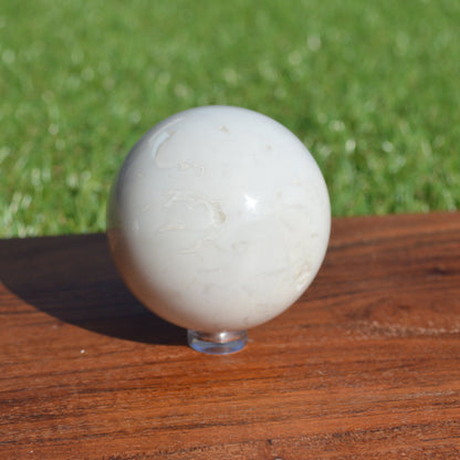 Schneeachat Kugel 58mm